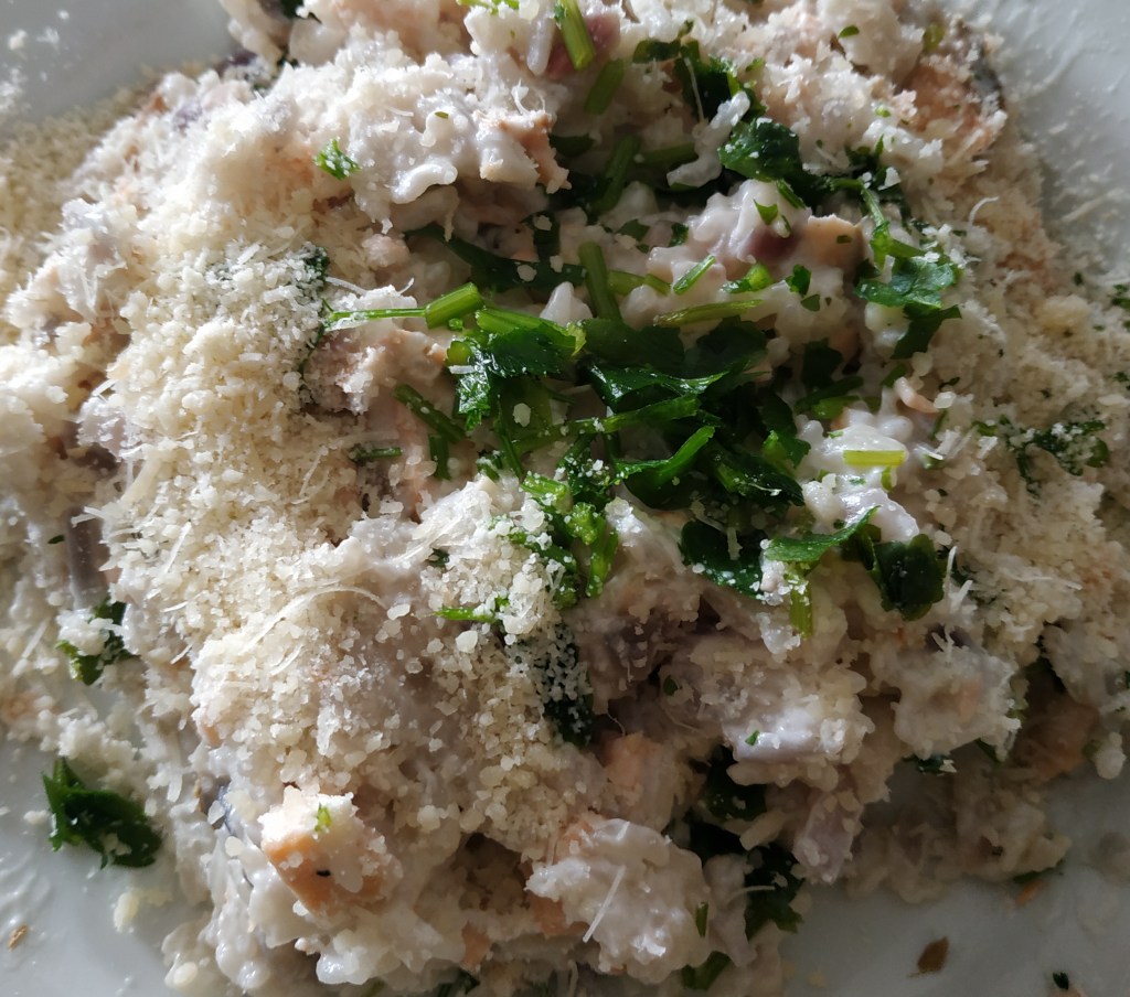 saupoudrer de parmesan!